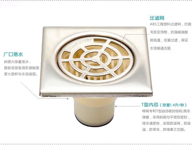【潜水艇地漏最便宜GF50-10正品授权 地漏厂家 防臭地漏 假一罚百】价格,厂家,图片,地漏,北京市丰台区郑常庄新华水暖器材经营部-
